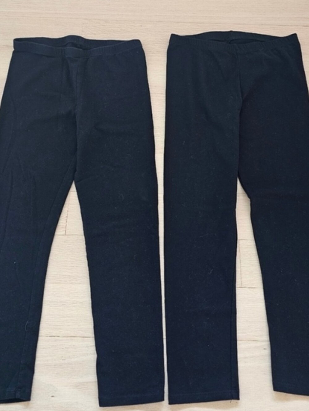 Black Stretch Leggings - 2 Pair Comfortable Everyday Bottoms